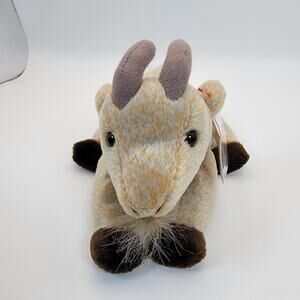 Ty Beanie Baby Goatee the Goat 1999 Plush Toy Collectible Vtg Farm Animal MWMT